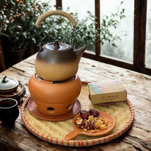 Bếp than dùng đun nước nấu trà đạo , trà dưỡng sinh nâng tầm thưởng trà