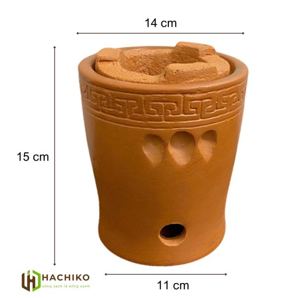 Bếp than đun nước pha trà bằng đất nung
