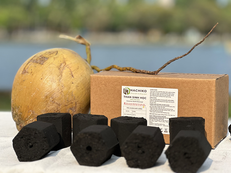 Than nướng gáo dừa Hachiko là lựa chọn hàng đầu của các nhà hàng BBQ